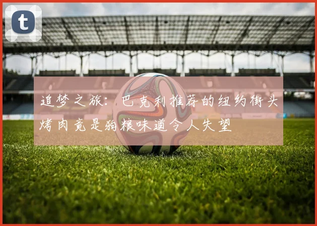 追梦之旅：巴克利推荐的纽约街头烤肉竟是狗粮味道令人失望